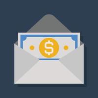 Email - Flat color icon. vector