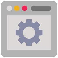 Web management - Flat color icons. vector
