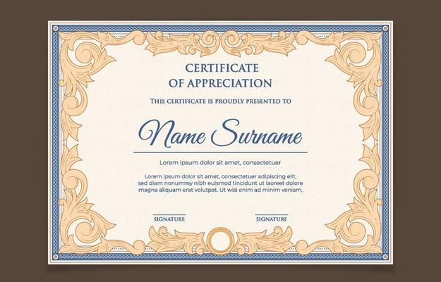 Victorian Classic Certificate Template