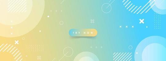 Modern banner background. full color, gradation, effect circle ,geometric eps 10 vector