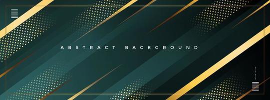 Dark green elegant luxury gradient modern banner background eps 10 vector