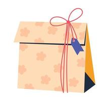 paper gift bag vector