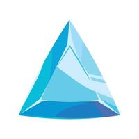 triangle shaped gem vector