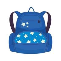school bag with stars vector