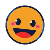 smiley emoticon 90s pop art vector