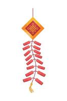 chinese fireworks icon vector