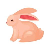 cute rabbit animal vector