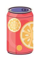 soda orange can vector