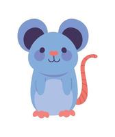 cute mouse animal vector