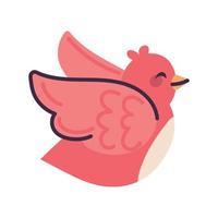 cute bird icon vector