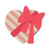 heart shaped gift vector