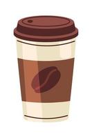 takeaway coffee cup vector