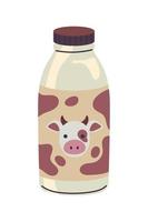 botella de leche bebida vector