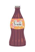 fresh soda bottle vector