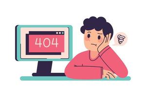 guy and 404 error in computer