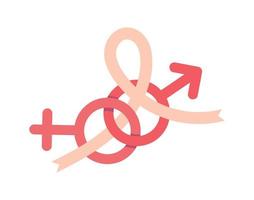 gender male and female AIDS vector