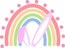 Imágenes Prediseñadas de Pascua del arco iris vector