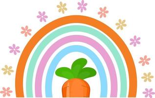 Rainbow Easter Clipart vector