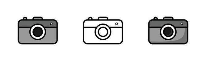 CAMERA ICON SET vector