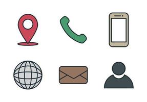 CONTACT ICON FOR GRAPHIC DESIGN vector