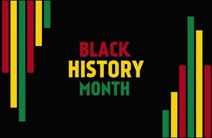 Black history month background banner vector