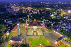 mosque on a beautiful night during Eid Islamic New Year photo