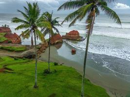 Aerial view of Asia with beautiful beaches and refreshing eyes photo