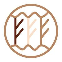 Triple Rune Fehu, an ancient Slavic symbol, decorated with Scandinavian patterns. Beige fashion design vector