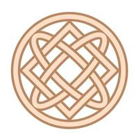 Lada Bogoroditsa. Lada Mother of God, an ancient Slavic symbol, decorated with Scandinavian patterns vector