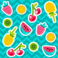 Summer Fruits Patterns vector