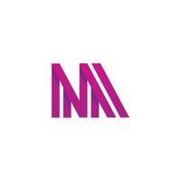 Letter M minimal logo icon design template elements vector