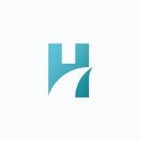 Letter H logo vector template element