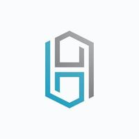 Letter H logo vector template element