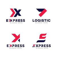 Express logo Vector icon design illustration Template