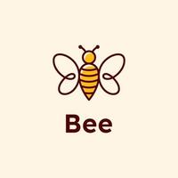 Bee logo and symbol vector design