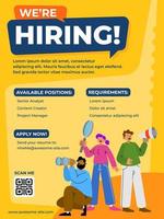 Job Recruitment Poster vector