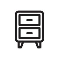 Drawer Cabinet Icon vector