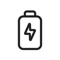 Battery Icon Outline vector