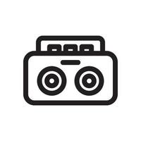 Radio Audio Player Icon vector