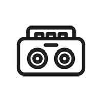 Radio Audio Player Icon vector