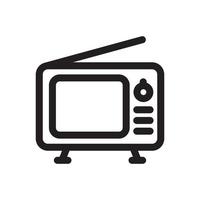 Retro TV Icon vector