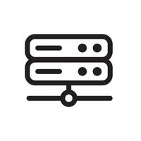 Server Icon Outline vector