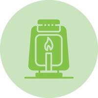 Oil Lamp Vector Icon