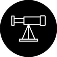 icono de vector de telescopio