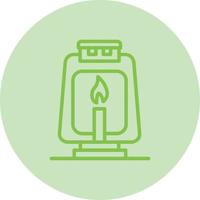 Oil Lamp Vector Icon