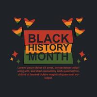 Black History Month background. vector