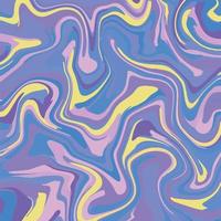 Purple, blue, and yellow colored swirling paint textured vector wallpaper. Trendy backdrop for young teen. Square background for social media post, paper print, scarf, fabric, and others.