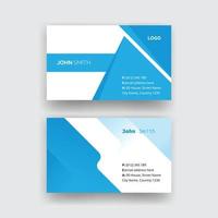 Blue Modern Business Card Template vector