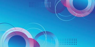 Abstract Blue Geometric  Shape Horizontal Background vector