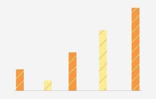 Bar Chart Graph Icon, Simple diagram sign. flat style. Vector Illustration isolated on white background. Business analysis.